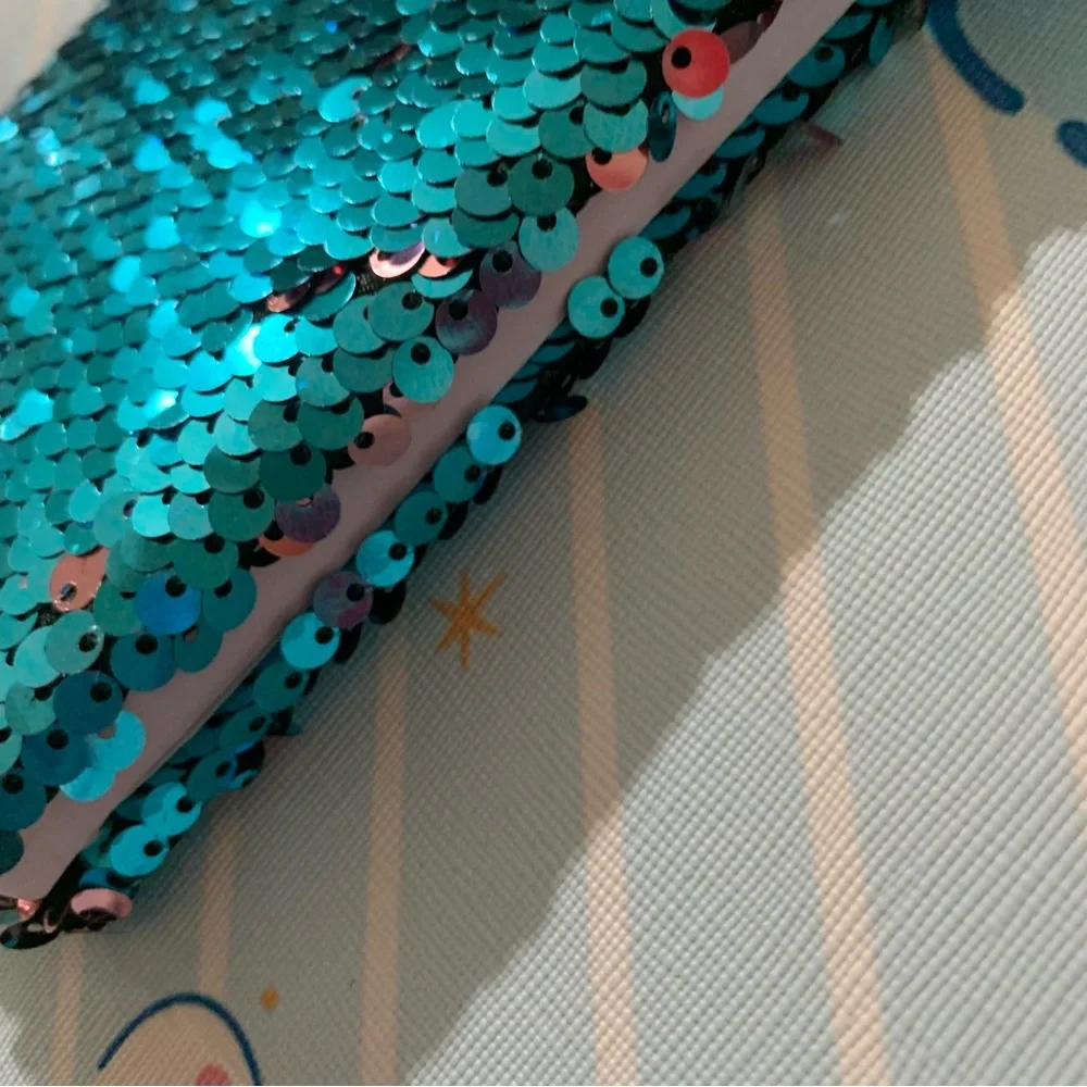 Turquoise Mermaid Reversible Flip Sequin Mini Notebook Journal